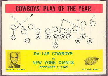 56 Dallas Cowboys Play Card